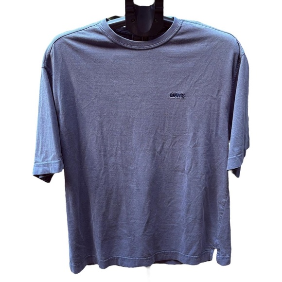 Levi's Vintage Blue 100% Cotton T-shirt With Embroidered Logo, Men’s Size M - Picture 1 of 8